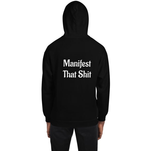 Bad Buddha Hoodie – Manifest That Sh*t on Back (Black & Navy)