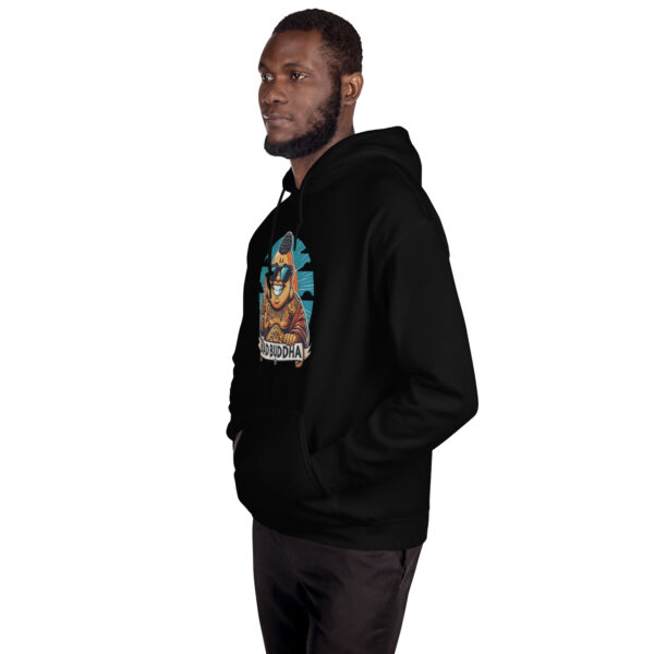 Bad Buddha Hoodie – Manifest That Sh*t on Back (Black & Navy)