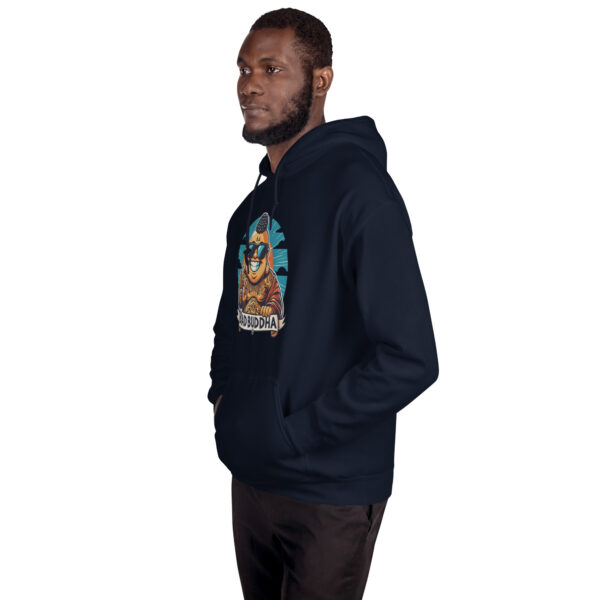 Bad Buddha Hoodie – Manifest That Sh*t on Back (Black & Navy)